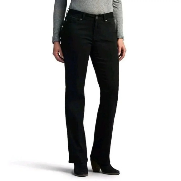 New Lee Petite Regular Fit Bootcut Jean Mid Rise 352250M Size 14 Short Petite - Picture 1 of 7